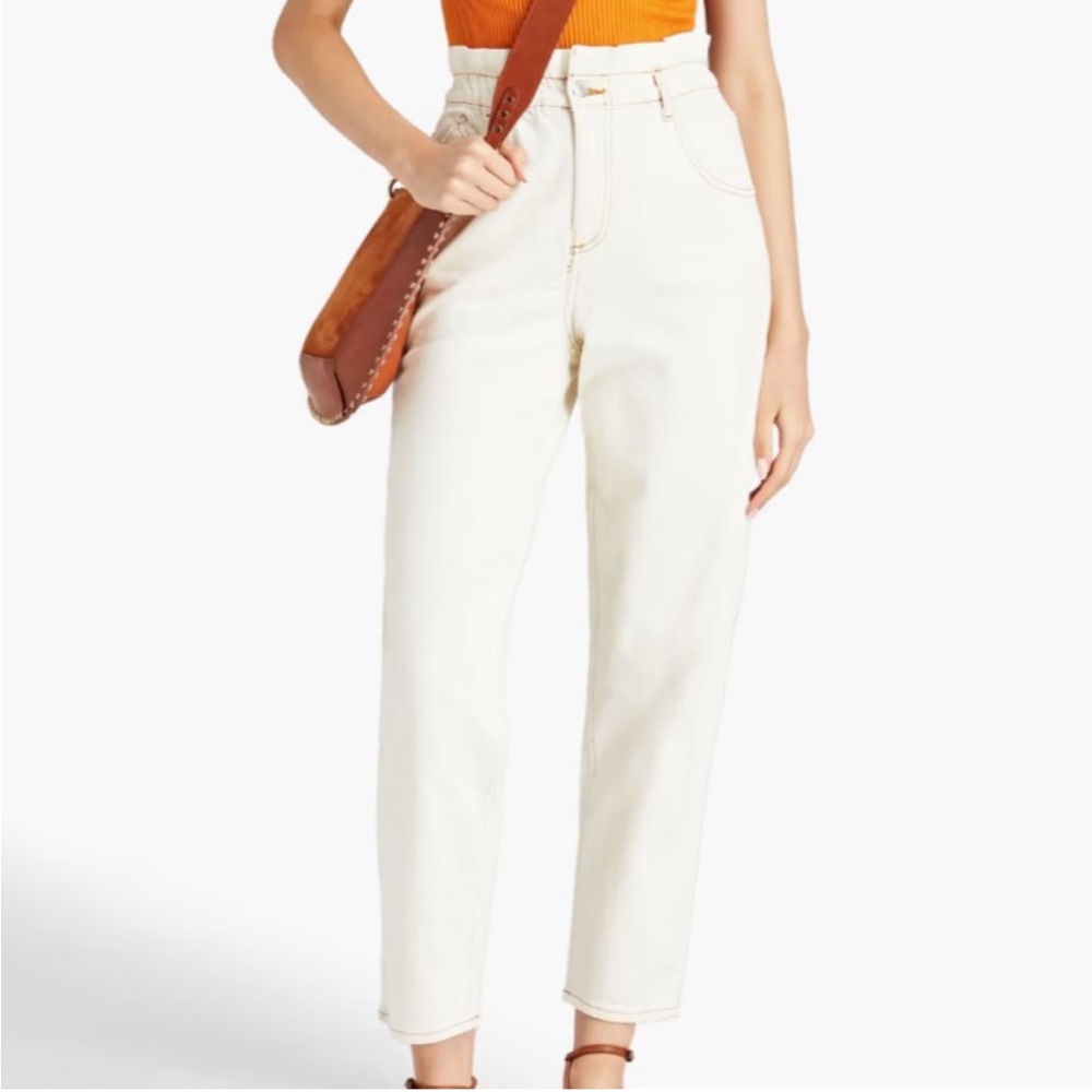 Maje high-rise tapered jeans size 38 US M